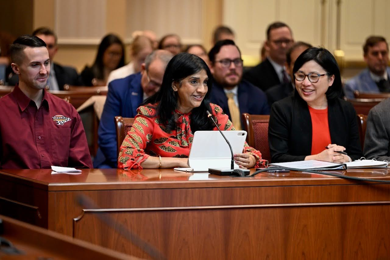 Lt. Gov. Miller and Secretary Wu testify at a hearing