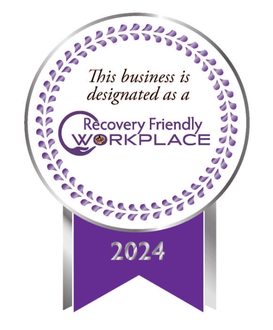 This business is designated as a Platinum Recovery Friendly Business Medal with Platinum Trim